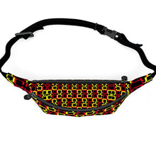 Load image into Gallery viewer, Abstract Red &amp; Yellow Geometric Fanny Pack by The Photo Access
