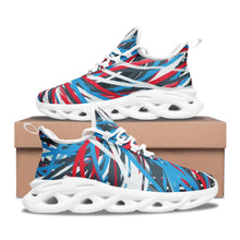 Lade das Bild in den Galerie-Viewer, Colorful Thin Lines Art Unisex Bounce Mesh Knit Sneakers by The Photo Access
