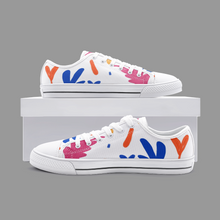 Load image into Gallery viewer, Abstract Leaf &amp; Plant Unisex Low Top Canvas Shoes by The Photo Access
