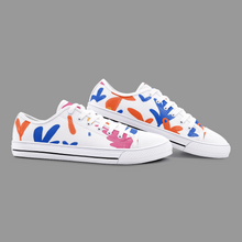 Load image into Gallery viewer, Abstract Leaf &amp; Plant Unisex Low Top Canvas Shoes by The Photo Access
