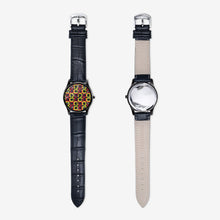 Load image into Gallery viewer, Abstract Red &amp; Yellow Geometric Classic Fashion Unisex Print Black Quartz Watch by The Photo Access

