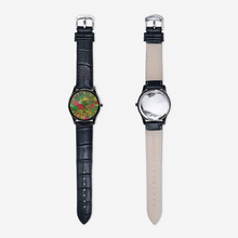 Загрузить изображение в средство просмотра галереи, Hand Drawn Floral Seamless Pattern Classic Fashion Unisex Print Black Quartz Watch Dial by The Photo Access
