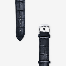 गैलरी व्यूवर में इमेज लोड करें, Abstract Fluid Lines of Movement Muted Tones Classic Fashion Unisex Print Black Quartz Watch Dial by The Photo Access
