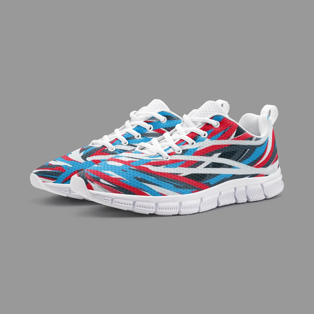 Colorful Thin Lines Art Unisex Lightweight Sneaker Athletic Sneakers by The Photo Access