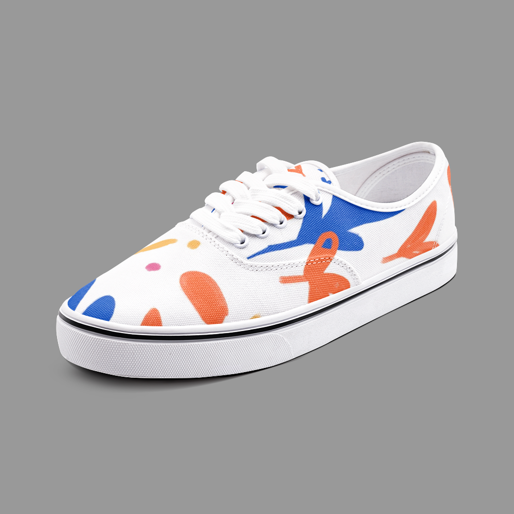 Abstract Leaf & Plant Unisex Canvas Shoes Fashion Low Cut Loafer Sneakers by The Photo Access