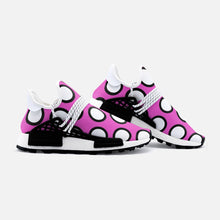 Load image into Gallery viewer, Pink Polka Dots Unisex Lightweight Sneaker S-1 by The Photo Access

