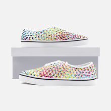 Lade das Bild in den Galerie-Viewer, Colorful Neo Memphis Geometric Pattern Unisex Canvas Shoes Fashion Low Cut Loafer Sneakers by The Photo Access

