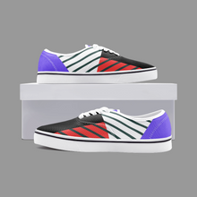 Lade das Bild in den Galerie-Viewer, Neo Memphis Patches Stickers Unisex Canvas Shoes Fashion Low Cut Loafer Sneakers by The Photo Access
