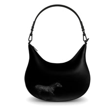 Load image into Gallery viewer, Zebra Running at Night Curve Hobo Bag by The Photo Access
