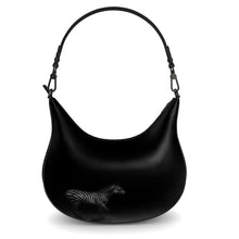 Load image into Gallery viewer, Zebra Running at Night Curve Hobo Bag by The Photo Access
