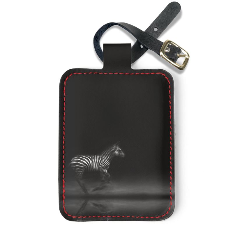 Zebra Running at Night Luggage Tags by The Photo Access