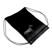 Load image into Gallery viewer, Zebra Running at Night Drawstring PE Bag by The Photo Access

