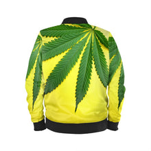 Cargar imagen en el visor de la galería, Marijuana Leaf Mens Bomber Jacket by The Photo Access
