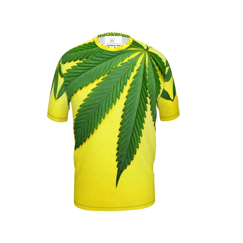 Marijuana Leaf Mens Cut And Sew T-Shirt by The Photo Access