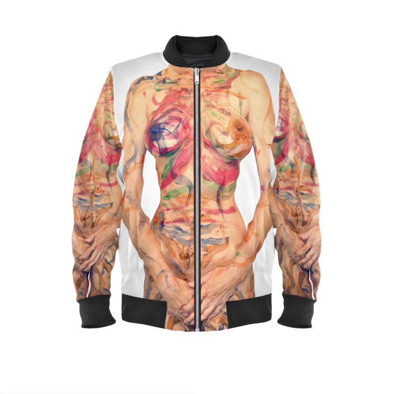 Painted Nude Mens Bomber Jacket by The Photo Access