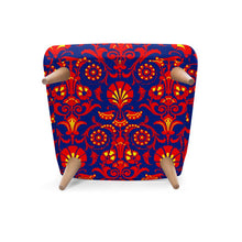 Load image into Gallery viewer, Wallpaper Damask Floral Occasional Chair by The Photo Access
