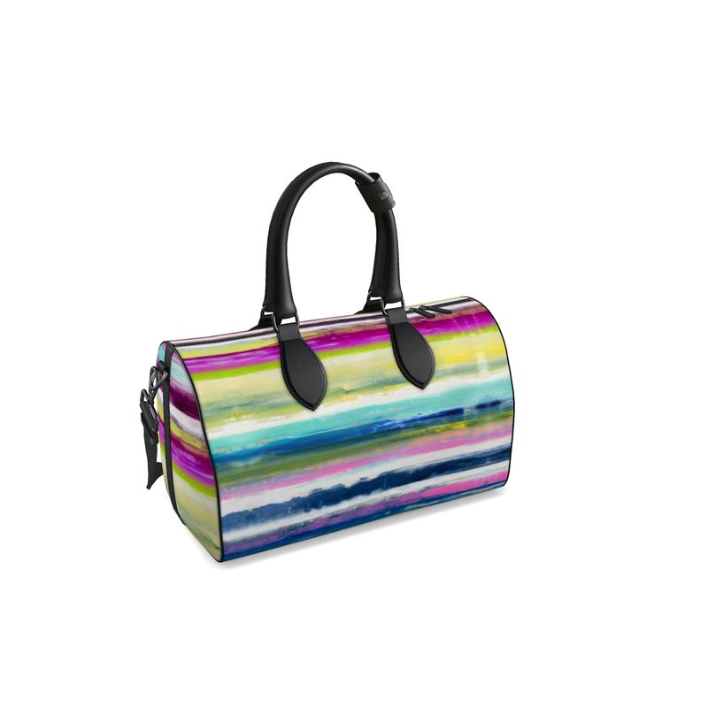 Colorful Oil Paint Stripes Duffle Bag by The Photo Access