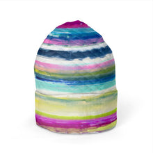 Load image into Gallery viewer, Colorful Oil Paint Stripes Beanie by The Photo Access
