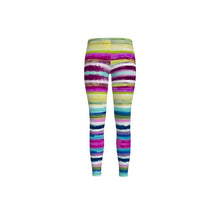 Load image into Gallery viewer, Colorful Oil Paint Stripes Leggings by The Photo Access
