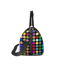 गैलरी व्यूवर में इमेज लोड करें, Colorful Dots Duffle Bag by The Photo Access
