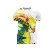 Load image into Gallery viewer, Paints on White Cut and Sew All Over Print T-Shirt by The Photo Access
