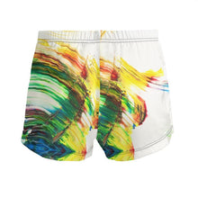 Load image into Gallery viewer, Paints on White Ladies Silk Pajama Shorts by The Photo Access
