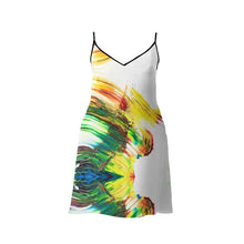 Load image into Gallery viewer, Paints on White Slip Dress by The Photo Access
