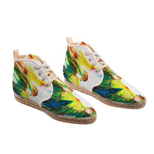 Lade das Bild in den Galerie-Viewer, Paints on White Hi Top Espadrilles by The Photo Access
