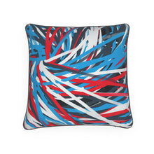 将图片加载到图库查看器，Colorful Thin Lines Art Pillow by The Photo Access
