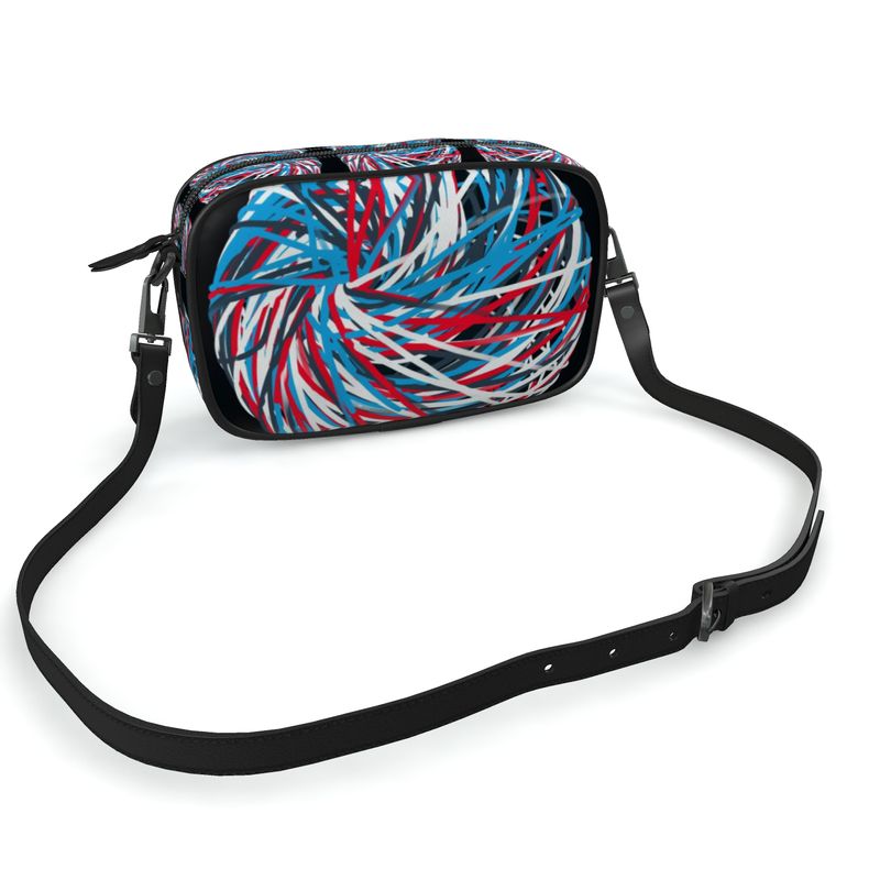 Colorful Thin Lines Art Camera Bag by The Photo Access