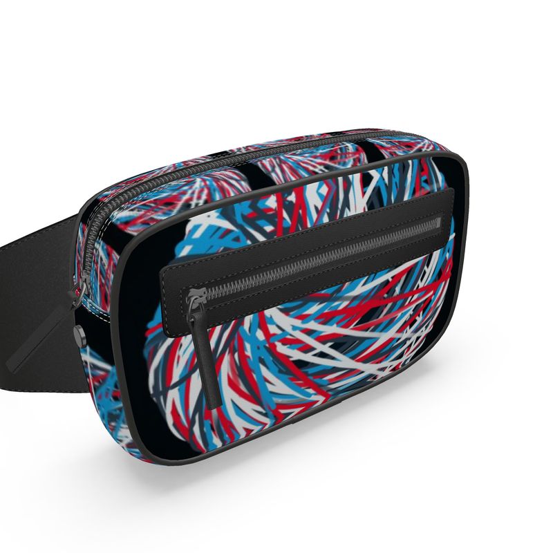 Colorful Thin Lines Art Belt Bag by The Photo Access