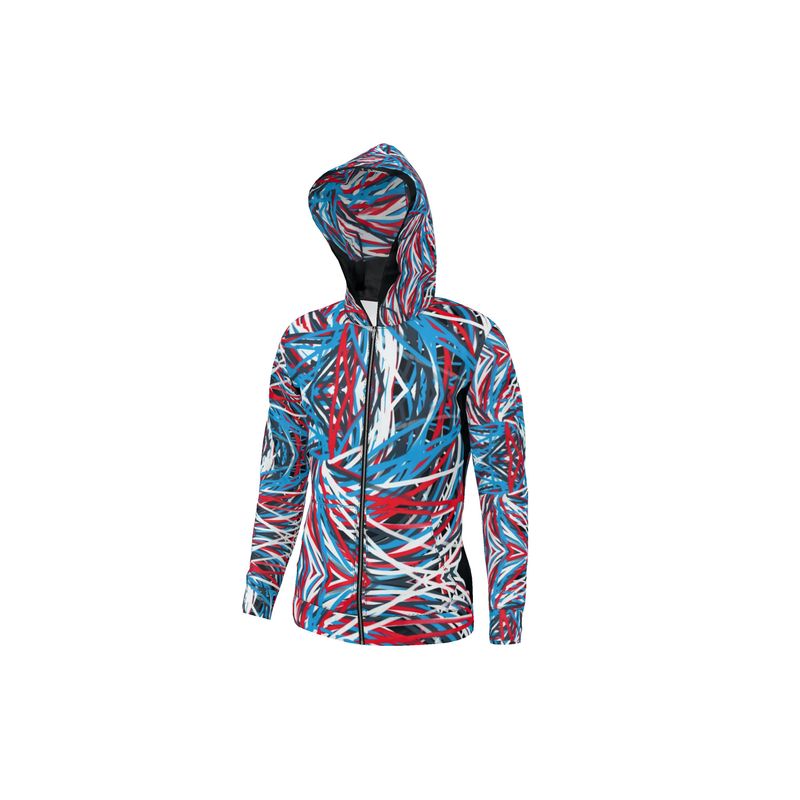 Colorful Thin Lines Art Hoodie by The Photo Access