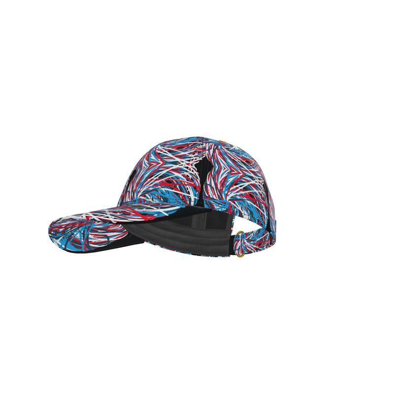 Colorful Thin Lines Art Baseball Cap by The Photo Access