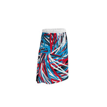 Load image into Gallery viewer, Colorful Thin Lines Art Skirt by The Photo Access
