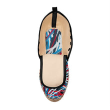 Load image into Gallery viewer, Colorful Thin Lines Art Hi Top Espadrilles by The Photo Access
