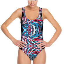 गैलरी व्यूवर में इमेज लोड करें, Colorful Thin Lines Art Swimsuit by The Photo Access
