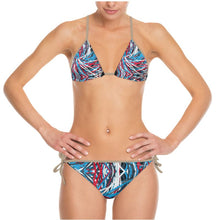 Load image into Gallery viewer, Colorful Thin Lines Art Bikini by The Photo Access
