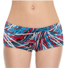 Load image into Gallery viewer, Colorful Thin Lines Art Hot Pants by The Photo Access
