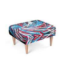 Load image into Gallery viewer, Colorful Thin Lines Art Footstool by The Photo Access
