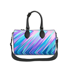 Load image into Gallery viewer, Blue Pink Abstract Eighties Duffle Bag by The Photo Access
