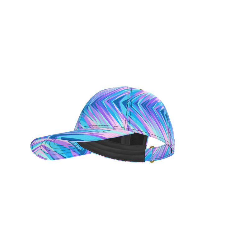 Blue Pink Abstract Eighties Baseball Cap by The Photo Access