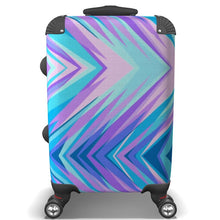 Load image into Gallery viewer, Blue Pink Abstract Eighties Luggage by The Photo Access
