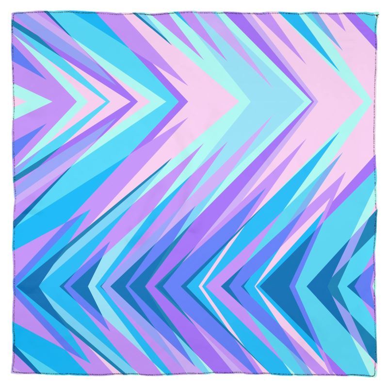 Blue Pink Abstract Eighties Scarf Wrap Shawl by The Photo Access