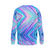 Cargar imagen en el visor de la galería, Blue Pink Abstract Eighties Sweatshirt by The Photo Access
