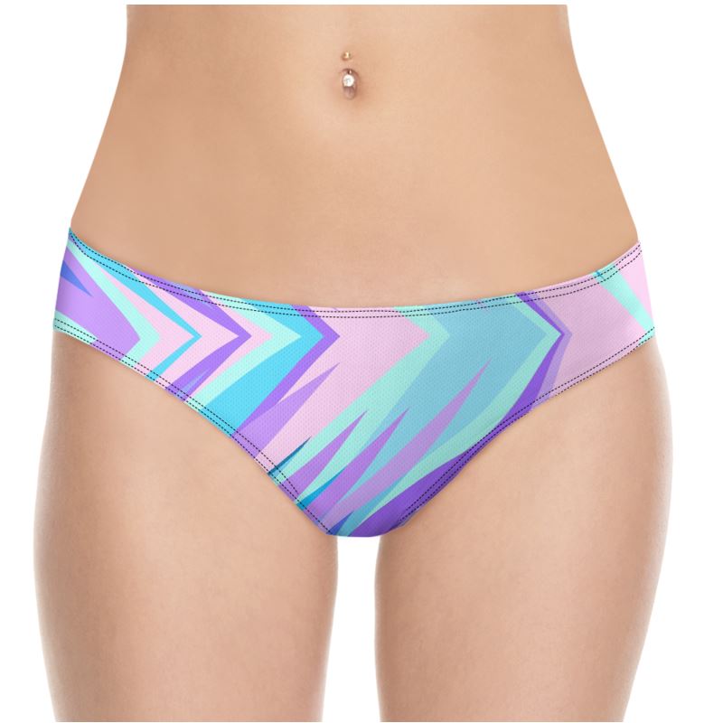 Blue Pink Abstract Eighties Custom Underwear by The Photo Access