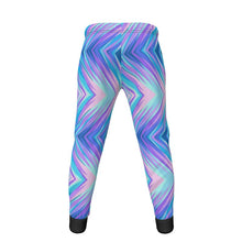 Load image into Gallery viewer, Blue Pink Abstract Eighties Mens Sweatpants by The Photo Access
