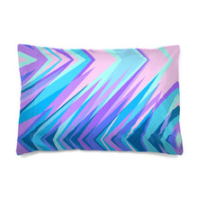 Cargar imagen en el visor de la galería, Blue Pink Abstract Eighties Pillow Cases by The Photo Access
