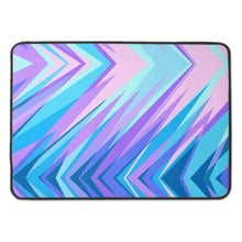 Load image into Gallery viewer, Blue Pink Abstract Eighties Bath Mat by The Photo Access
