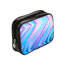 Load image into Gallery viewer, Blue Pink Abstract Eighties Make Up Bags by The Photo Access
