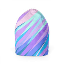 Load image into Gallery viewer, Blue Pink Abstract Eighties Beanie by The Photo Access
